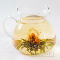 Чай в'язаний "Скарб дракона" квіткова перлина 8г ядерце