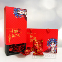Tied Chinese flower tea "Goddess of Lilies" in a gift box, 16 pcs