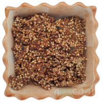 Breads from sprouted green buckwheat with carrots and parsley